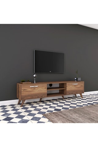 Meuble TV 2 abattants - 180 x 48,6 x 35 cm