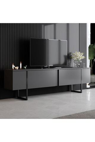 Meuble TV 2 abattants Luxe - 180 x 50 x 30 cm