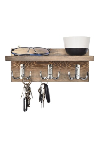 Etagère murale 2 niveaux Naturel