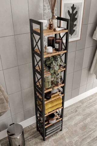 Étagère en bois - 23 x 18 x 128 cm