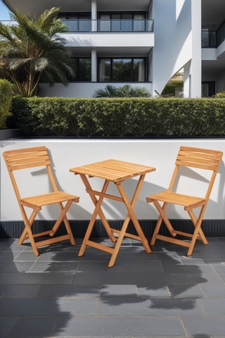 Ensemble de jardin en hêtre - 2 places