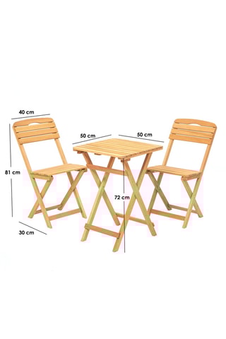 Ensemble de jardin en hêtre - 2 places