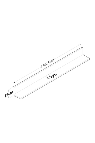 Etagère murale E5 - 135,8 x 15 x 13 cm