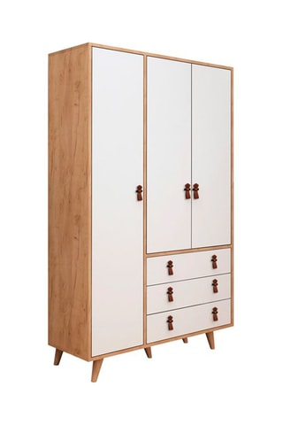 Armoire 3 portes et 3 tiroirs - 120 x 187 x 52 cm