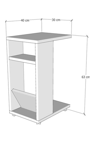 Table d'appoint - 30 x 63 x 40 cm
