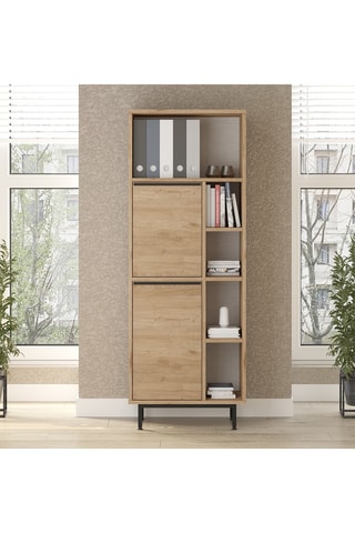 Meuble de rangement 2 portes - 60 x 161,6 x 35,5 cm