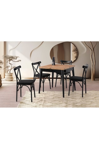 Table à manger extensible Totem - 80/160 x 80 x 75 cm