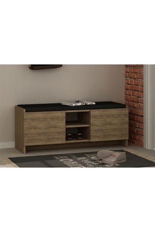 Meuble à chaussures 2 portes - 110 x 43 x 37 cm