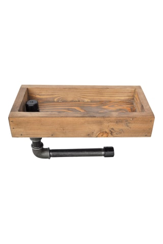 Etagère dévidoir Naturel et noir