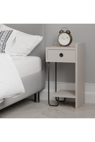 Table de chevet 1 tiroir - 60 x 31,5 x 29,5 cm