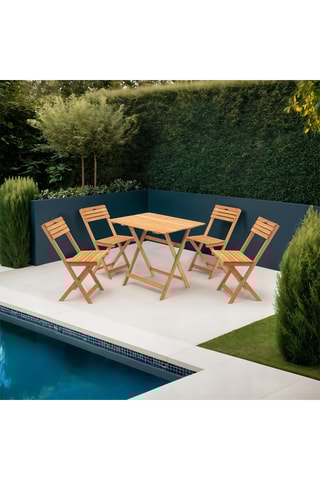 Ensemble de jardin en hêtre - 4 places