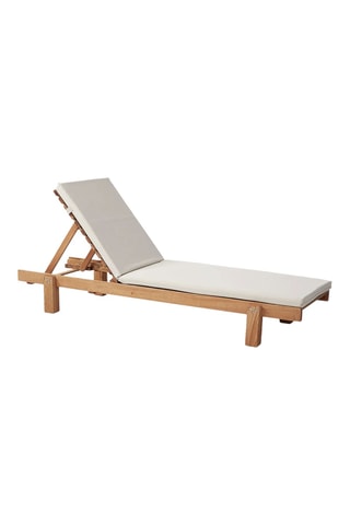 Chaise longue en charme Talifa - 180 x 62 x 10 cm