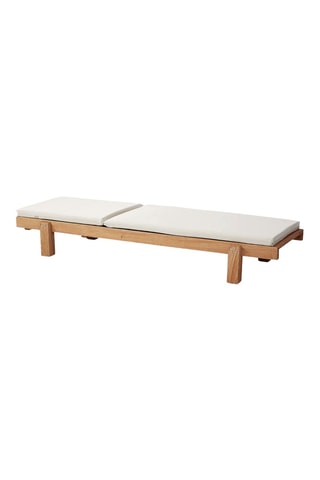 Chaise longue en charme Talifa - 180 x 62 x 10 cm