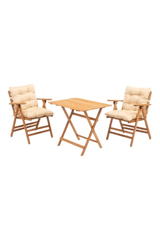 Ensemble de jardin en hêtre - 2 places