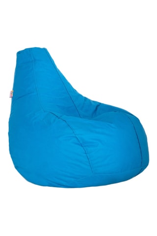 Pouf Damla - Turquoise - En polyester