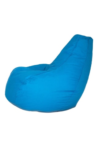 Pouf Damla - Turquoise - En polyester
