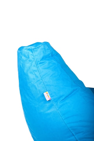 Pouf Damla - Turquoise - En polyester