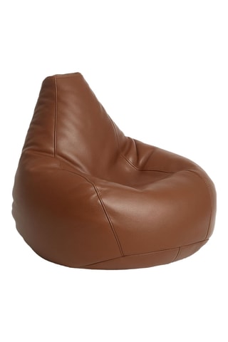 Pouf Deri Armut - Marron - En polyester et synthétique