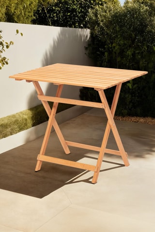 Table à manger en hêtre - 80 x 60 x 72 cm