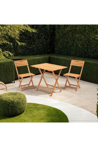 Ensemble de jardin en hêtre - 2 places