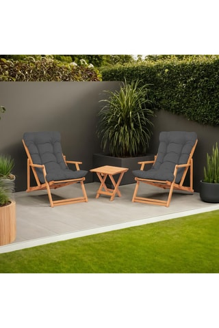 Ensemble de jardin en hêtre - 2 places