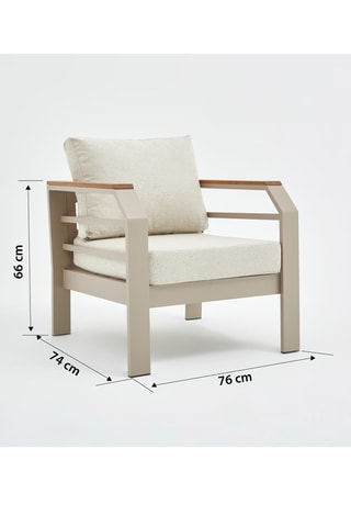 Salon de jardin Assento - 3 places et 2 x 1 places