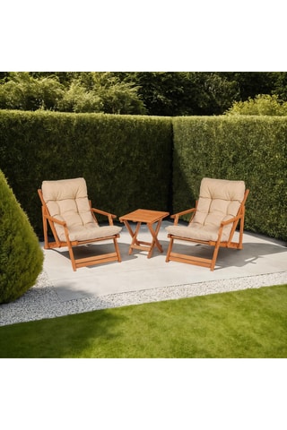 Ensemble de jardin en hêtre - 2 places