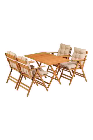 Ensemble de jardin en hêtre - 4 places