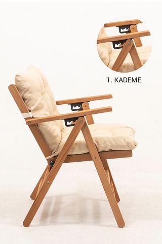 Ensemble de jardin en hêtre - 4 places