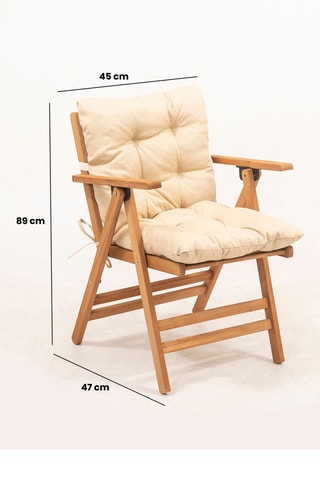 Ensemble de jardin en hêtre - 4 places