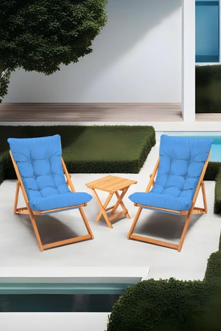 Ensemble de jardin en hêtre - 2 places