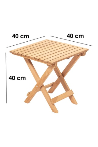 Table basse en hêtre - 40 x 40 x 40 cm