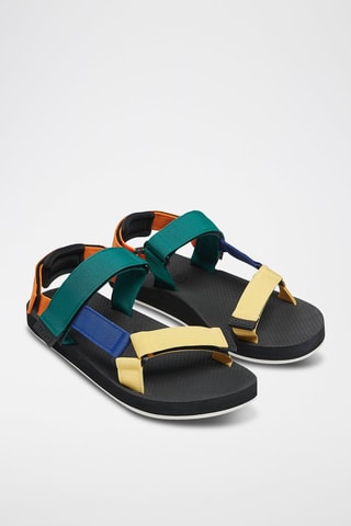 Sandalen Samaragdgroen en Geel