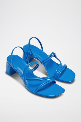 Sandalen met Hak Kobaltblauw