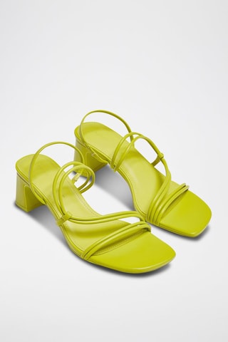 Sandalen met Hak Limoengroen
