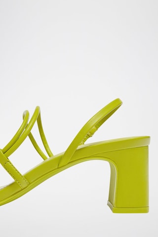 Sandalen met Hak Limoengroen