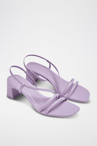 Sandalen met Hak Lichtpaars