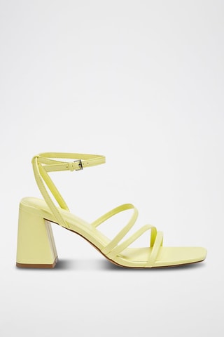 Sandalen met Hak Geel