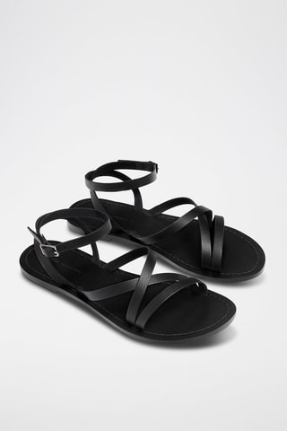 Leren Sandalen - Zwart