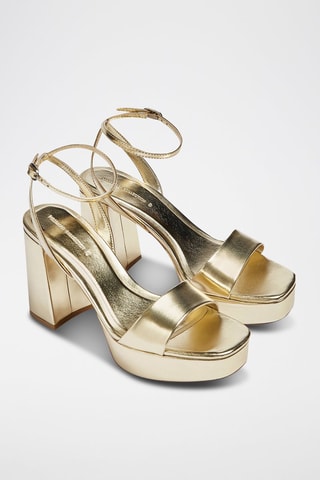 Sandali con tacco - Dorato
