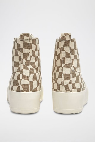 Hoge Platform Gympen Beige en Taupe