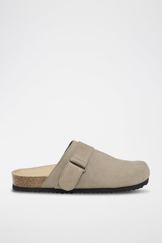 Sabots en cuir - Gris