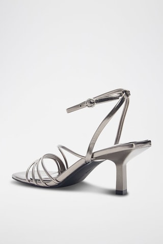 Sandalen met Hak - Zilverkleurig