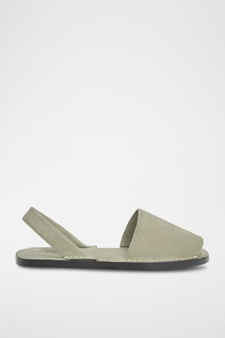 Leren Sandalen - Kaki