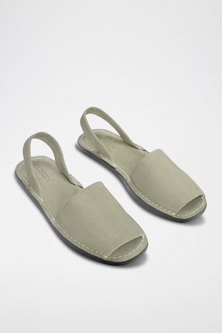 Leren Sandalen - Kaki