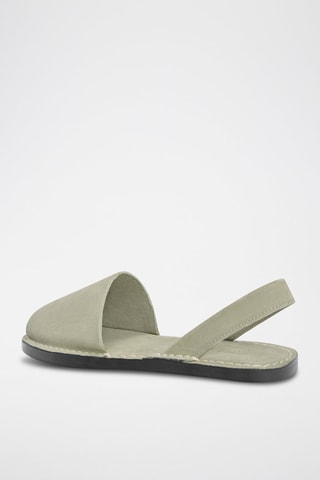 Leren Sandalen - Kaki