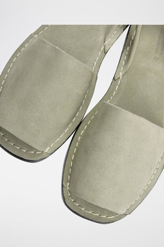 Leren Sandalen - Kaki