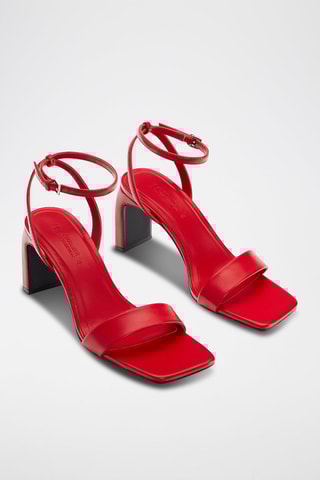 Sandalen met Hak - Rood