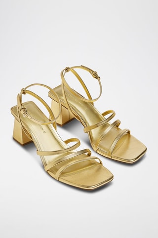 Sandalen met Hak - Goudkleurig