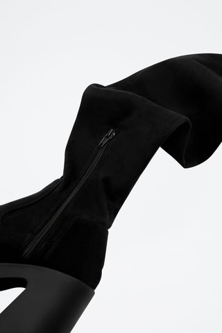 Overknee con tacco - Nero